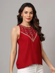 Anouk Rustic Embroidered Top