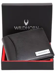 WildHorn Men Leather Two Fold Wallet