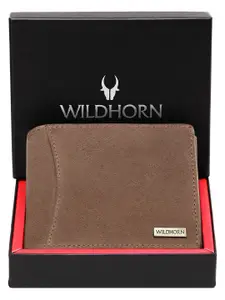 WildHorn Men Leather Two Fold Wallet