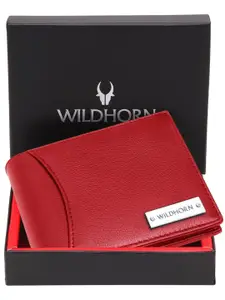 WildHorn Men Leather Two Fold Wallet