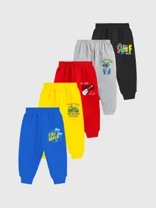KUCHIPOO Infant Boys Pack Of 5 Joggers