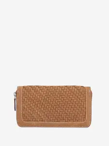 Abelardo De Moda Textured Leather Swagger Satchel with Cut Work