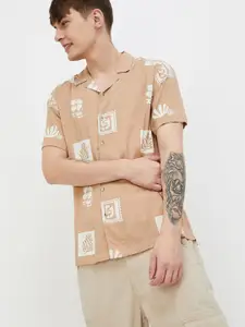 Fame Forever by Lifestyle Men Spread Collar Abstract Printed Casual Shirt
