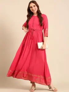 Anouk Pure Cotton Printed Maxi Dress