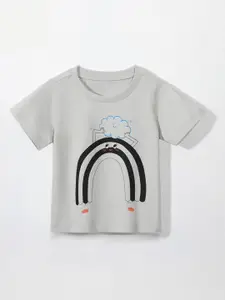 StyleCast Girls Printed Extended Sleeves T-shirt