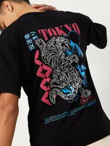 max Boys Graphic Printed Round Neck Cotton T-Shirt