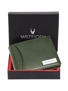 WildHorn Men Leather Two Fold Wallet