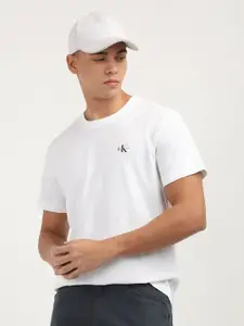 Calvin Klein Jeans Men High Neck Cut Outs T-shirt