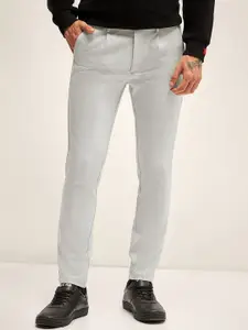 THE BEAR HOUSE Men Slim Fit Pleated Trousers