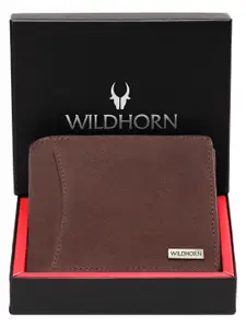 WildHorn Men Leather Two Fold Wallet