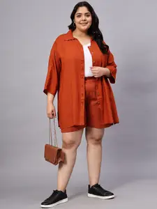 Indietoga Plus Size Shirt & Shorts