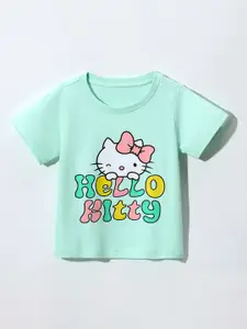 StyleCast Girls Printed Applique T-shirt