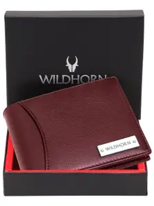 WildHorn Men Leather Two Fold Wallet With RFID Blocking