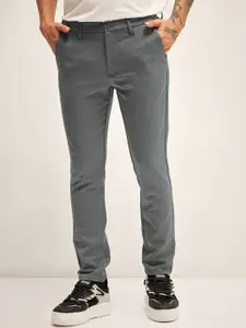 THE BEAR HOUSE Men Slim Fit Regular Trousers