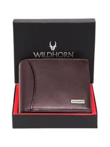 WildHorn Men Leather Two Fold Wallet