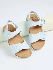 Fame Forever by Lifestyle Girls Textured Open Toe Flats