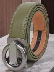 INVICTUS Men Slider Buckle Closure Textured Casual Belt