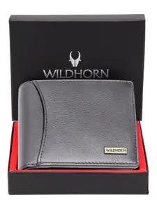 WildHorn Men Leather Two Fold Wallet