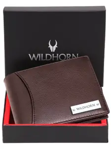 WildHorn Men Leather Two Fold Wallet