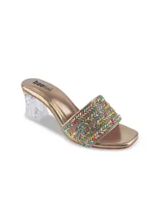 BAESD Embellished Block Heel Sandals