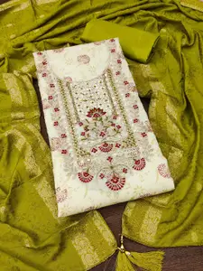 Maroosh Embellished Unstitched Dress Material