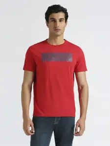 Pepe Jeans Men Graphic Printed Round Neck Pure Cotton Slim Fit T-shirt