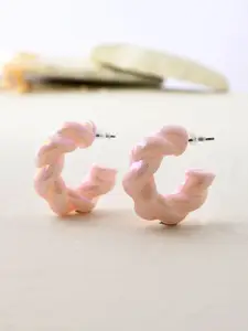 Voylla Quirky Half Hoop Earrings