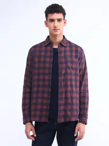 Flying Machine Men Classic Opaque Checked Casual Shirt