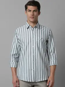 Louis Philippe Sport Men Slim Fit Opaque Striped Casual Shirt