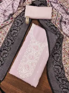 Maroosh Floral Embellished Sequinned Unstitched Dress Material