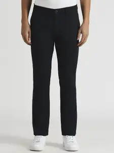 Pepe Jeans Men Straight Fit Solid Trousers