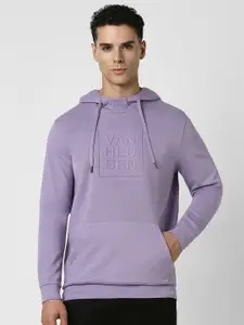 Van Heusen Sport Men Typography Printed Hooded Sweatshirt