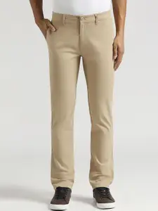 Pepe Jeans Men Straight Mid Waist Fit Trousers
