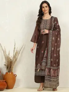 Biba Floral Printed Unstitched Dress Material