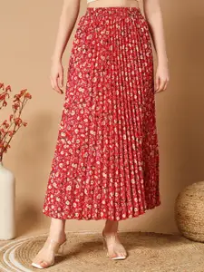OTABU Women Printed A-line Maxi Skirts