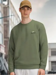 The Roadster Lifestyle Co Club Men Solid Sweatshirt