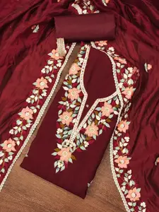 Maroosh Embellished Unstitched Dress Material