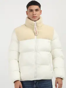 Calvin Klein Jeans Men Colourblocked Windcheater Padded Jacket