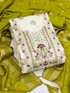 Maroosh Beads & Stones Embellished Unstitched Dress Material