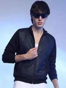 Campus Sutra Men Solid Lightweight Quilted Jacket