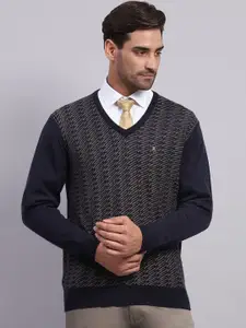 Monte Carlo Men Self Design Pullover