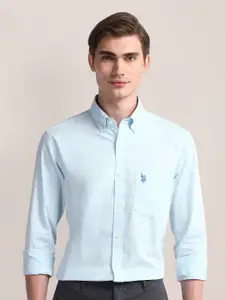 U.S. Polo Assn. Men Classic Button-Down Collar Solid Cotton Casual Shirt
