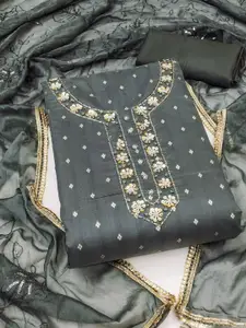 ASISA Embroidered Beads and Stones Unstitched Dress Material