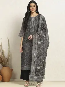 Biba Geometric Printed Unstitched Dress Material