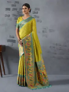 Anouk Woven Design Zari Paithani Saree