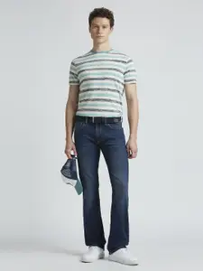 Pepe Jeans Men Striped Round Neck Cotton Slim Fit T-shirt
