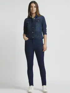 Pepe Jeans Women Dion Skinny Fit High-Rise Stretchable Jeans