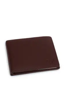 Zoom Shoes Men Solid extured Leather Two Fold Wallet