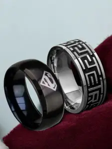 fabula Men Set Of 2 Finger Rings