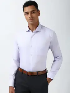 Peter England Elite Men Slim Fit Opaque Formal Shirt